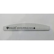 Пилка для ногтей Salon Professional Granite серая полумесяц 100/100