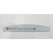 Пилка для ногтей Salon Professional Granite серая полумесяц 100/180