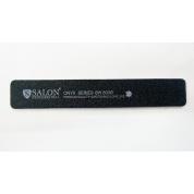 Пилка для ногтей Salon Professional Onyx черная прямая широкая 80/80