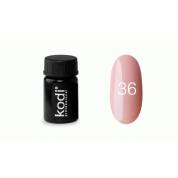 Кольорова гель фарба для дизайну нігтів Kodi Professional №36 світло рожевий, 4мл (старий дизайн)