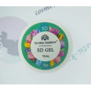 Гель-пластилин для лепки Global 5D Gel Teal (бирюзовый) 5 гр.