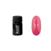 Цветная гель краска для дизайна ногтей Kodi Professional №11 розовая фуксия, 4мл (старый дизайн)