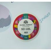 Гель-пластилин для лепки Global 5D Gel Red (Красный) 5 гр.
