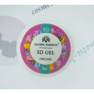 Гель-пластилин для лепки Global 5D Gel Orchid (цвет орхидеи) 5 гр.