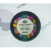 Гель-пластилин для лепки Global 5D Gel Black (Черные) 5 гр.