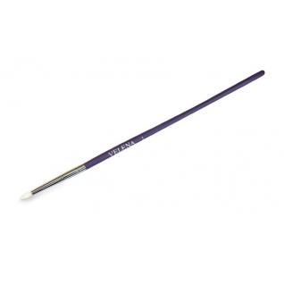 Кисть Velena для рисования #1 SRW синтетика Premium Wood violet Nail art collection   , белый ворс