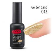 Гель-лак PNB №042 golden sand (золотой песок) 8 мл.