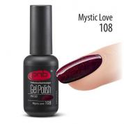 Гель-лак PNB №108 mystic love (темный вишневый) 8 мл.