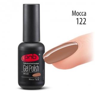 Гель-лак PNB №122 Mocca (кофейный) 8 мл.