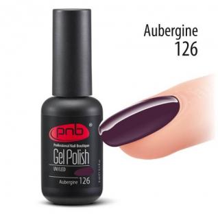 Гель-лак PNB №126 Aubergine (баклажанный) 8 мл.