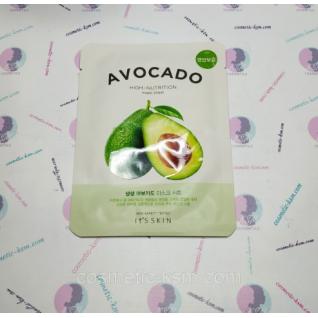 It's The Skin Fresh Mask Sheet Avocado 18г заспокійлива Маска тканинна