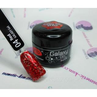 Гель для дизайну нігтів PNB Galaxy gel 5мл №04 Red