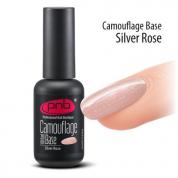 База для гель-лака PNB Camouflage base Silver Rose 8мл., серебристо-розовая