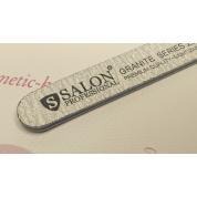 Пилка для ногтей Salon Professional Granite серая прямая 100/100