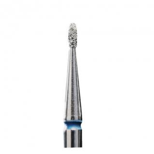 Насадка для маникюра фреза алмазная Staleks почка закругленная синяя диаметр 1,2 мм / FA50B012/3K рабочая часть 3 мм