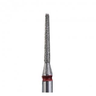 Насадка для манікюру фреза алмазна Staleks конус червоний діаметр 1,6 мм / FA70R016/10K робоча частина 10 мм