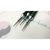 Дотс Kodi Набір з 3-х довгих для дизайну нігтів(рзміри:3мм*1,5 мм,2,5 мм*1мм,2мм*0,7 мм)