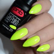 Гель-лак PNB №251 Lemon Bang, 8 мл. Neon Bomb collection