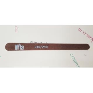 Пилка для ногтей Nila коричневая капля 240/240
