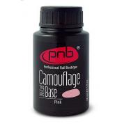 База для гель-лака PNB Camouflage base Pink 30 мл., розовая камуфлирующая