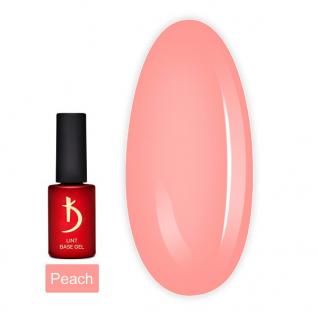База для ногтей Kodi Lint base gel Peach персиковый с армирующими волокнами, 7мл