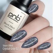 Гель лак PNB Shock Effect, №02 Crystal gray