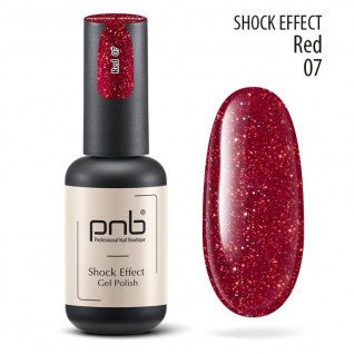Гель лак PNB Shock Effect, №07 Red