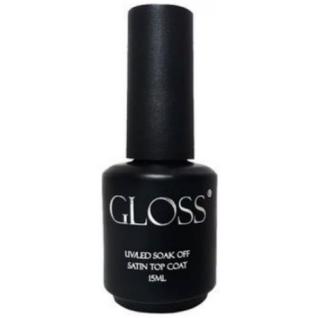Gloss Satin Top Coat 15 ml with a brush