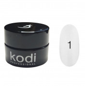 Гель-фарба Kodi Professional для дизайну нігтів №01 біла,4мл