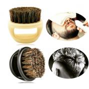 Гребінець-щітка для бороди дерев'яна з натуральною щетиною