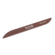 Пилка для ногтей Kodi "Бумеранг", абразивность 240/240, цвет: коричневый, размер: 178/20/2