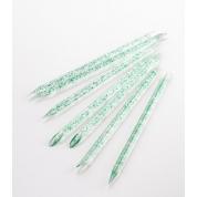 Многоразовые пластиковые палочки для кутикулы Kodi, цвет: зеленый (50 шт./уп.)