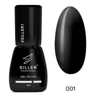 Гель-лак Siller №001 (чорний), 8 мл