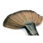 Сметка для волос Salon Professional, натуральный ворс со стразами веерная круглая
