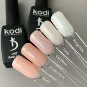 База для нігтів Kodi Lint base gel Peach персиковий з армуючими волокнами, 7мл