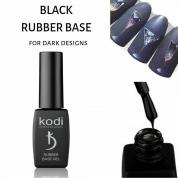 Чорна каучукова база Black Rubber Base Gel Kodi Professional основа для гель-лаку, 8 мл