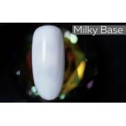 Молочна каучуковая база Milky Rubber Base Gel Kodi professional основа для нігтів, 8 мл