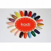 Кольорова гель фарба для дизайну нігтів Kodi Professional №38 бежево коричневий, 4мл (старий дизайн)
