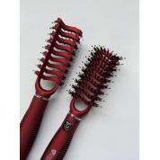 Расческа-щетка продувная Salon Professional массажная комбинированная красная (R9571G)