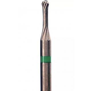 Насадка фрезерна твердосплавна для апаратного манікюру, педикюру № 1.6 кулька із зеленою насічкою